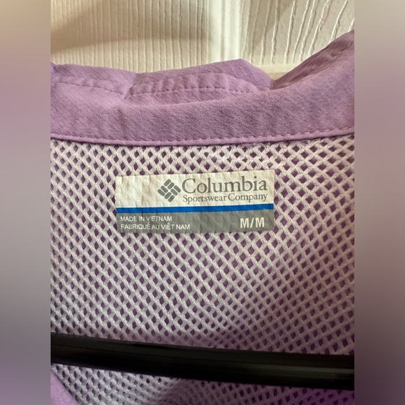 Columbia PFG Purple Short Sleeve Fishing Shirt Mens Size Medium - Picture 5 of 5